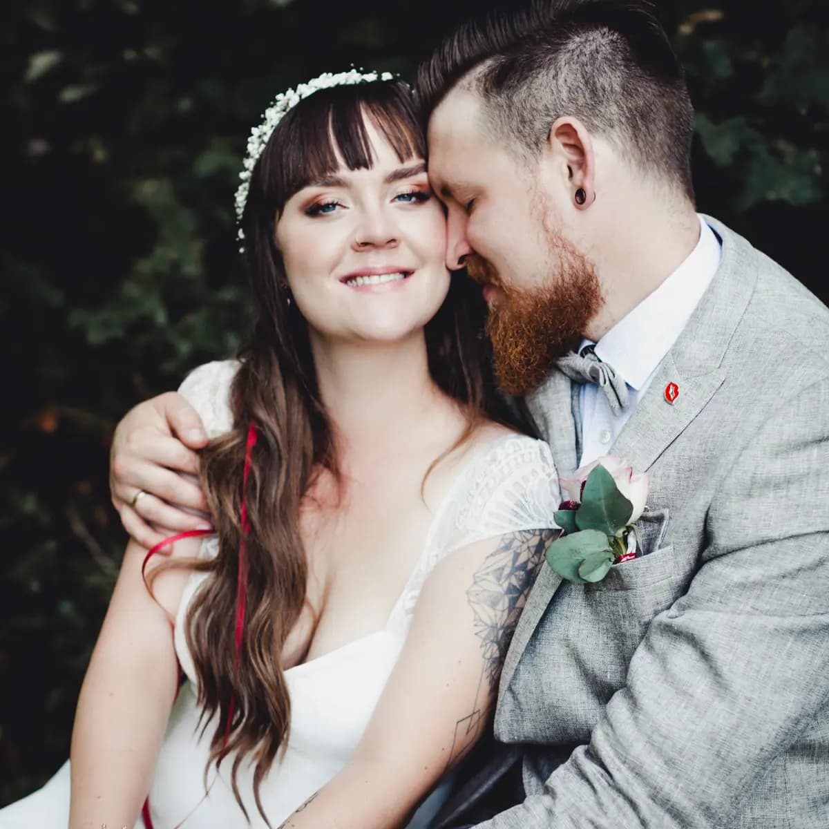 Nahaufnahme Brautpaar