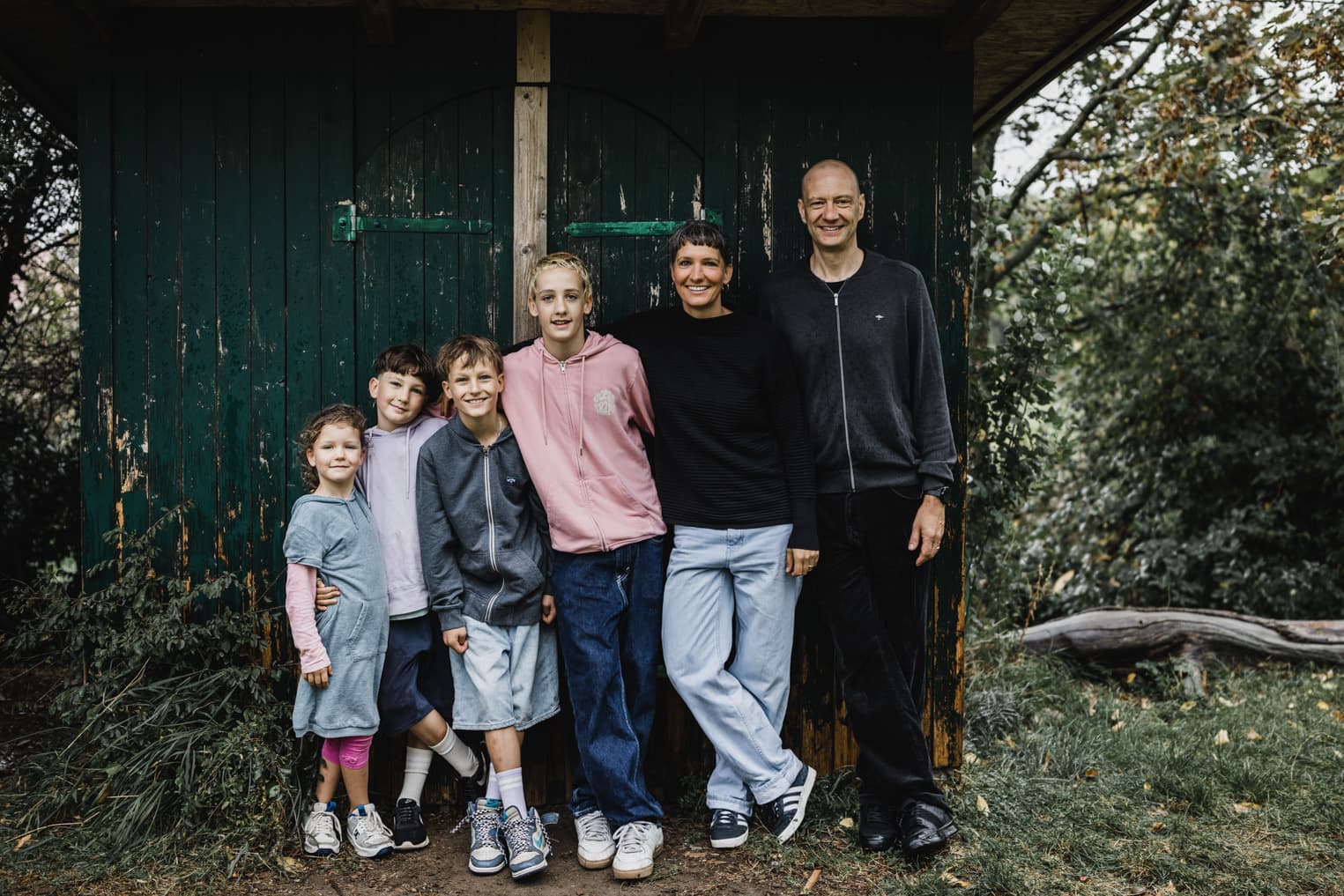 Familie nach größe aufgestellt