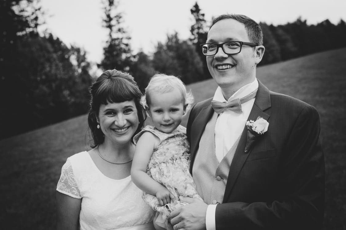 Brautpaar mit Tochter