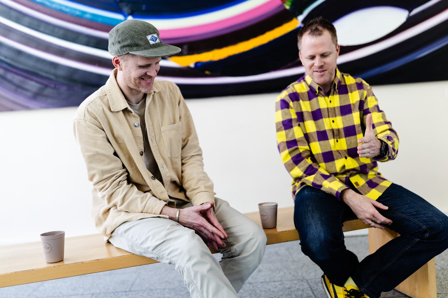 Natürliche Interviewsituation mit den Brüdern von Zweierpasch